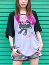Black CAT Raglan Wide Cutsew