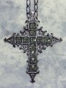 Black Jewel Cross Pendant / Moi-meme-Moitie