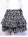 Polka Dotted & Knitted Tiered Skirt / SUPER LOVERS