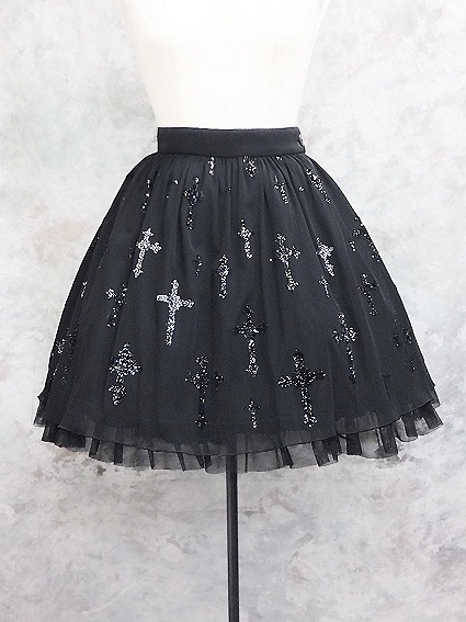 Cross Printed Skirt / Moi-meme-Moitie