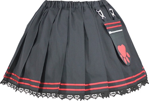Sailor Skirt w/ Paw Pad Pochette / MAXICIMAM
