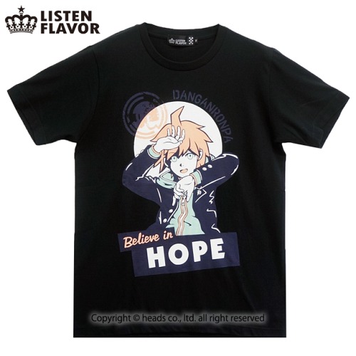 Makoto Naegi's Hope T-shirt [Danganronpa x LISTEN FLAVOR] / LISTEN FLAVOR