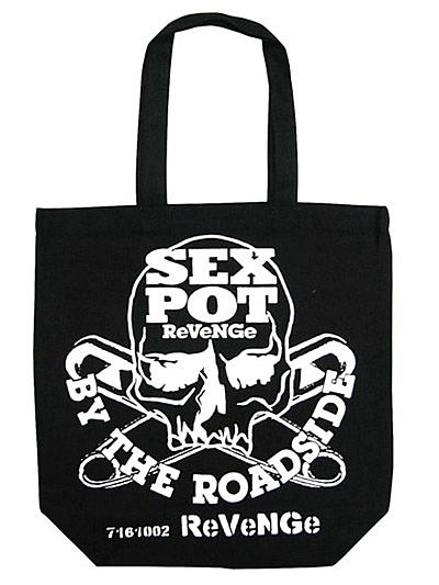 Safety Pin Skull Tote Bag / SEX POT ReVeNGe
