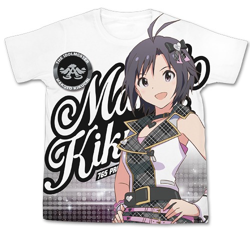 The Idolm@ster (Idolmaster) One For All Makoto Kikuchi Full Graphic T-shirt / 