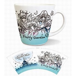 Mug Cup Pretty Guardian (Bishojo Senshi) Sailor Moon 02 Sailor Chibi Moon & Gaibu Taiyoukei Senshi MGC / 