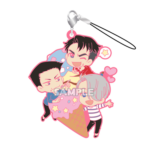Yuri on Ice Rubber Strap RICH VICTOR with Ice Cream!!! / 
