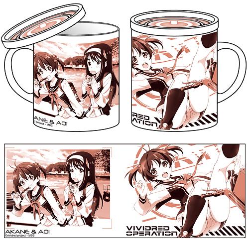 Vividred Operation Akane & Aoi Covered Mug Cup / Character Goods